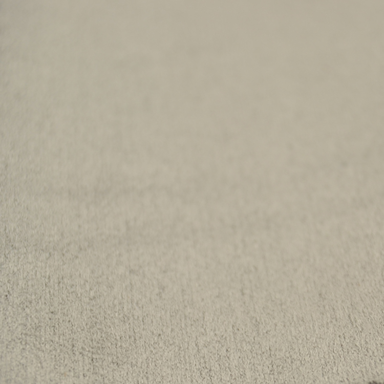 Tissu ciel de toit gris argent, moussé 3,5mm. Textile automobile clair, texture uniforme.