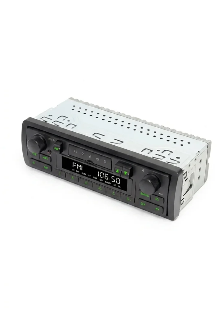Autoradio Rétro 1 DIN Bluetooth - Style Vintage & Moderne